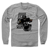 Mens Long Sleeve Heather Gray