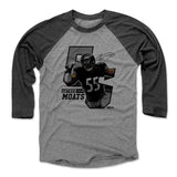 Mens Baseball T-Shirt Black / Heather Gray