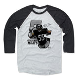 Mens Baseball T-Shirt Black / Ash