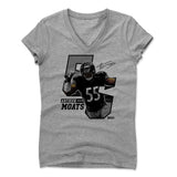 Womens Women's V-Neck Athletic Gray